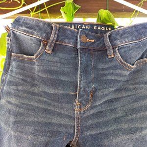 American Eagle jeans, super high rise jeggings, 'the dream jean', size 2